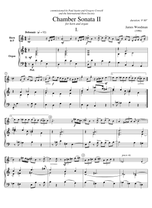 Chamber Sonata II Cover